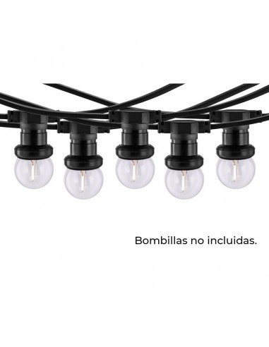 Guirnalda 40 portalámparas 2000 w 50-60 hz 220-240 v e27 ip44 20 m