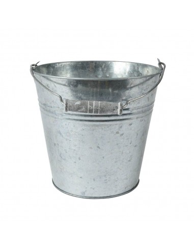 Cubo de zinc, para exterior ø18 x 17 cm