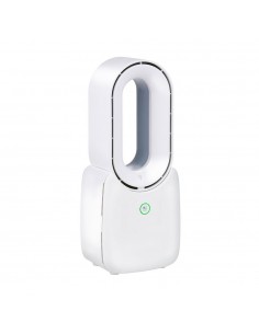 Ventilador de sobremesa recargable con usb sin aspas, 3 velocidades 12,4 x 9 x 30 cm
