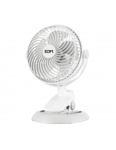Ventilador mini recargable con pinza y base, 3 w, 31,6 db, ø17 x 18 x 28 cm
