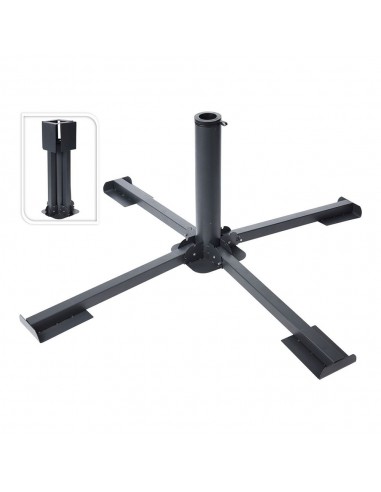 Base parasol metal plegable 4 patas
