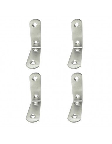 Ángulo refuerzo, modelo an24, de acero con acabado zincado, 4 uds, 60 x 60 x 19 mm, blister