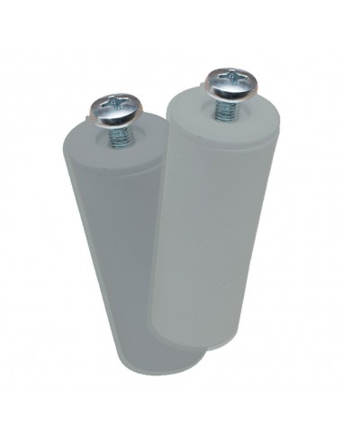 Tope persiana pr08, gris 40 mm 2 unidades