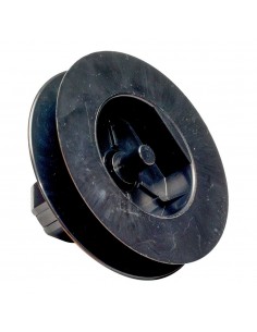 Polea plástico espiga pr21 negro para rodamiento cinta 18 mm