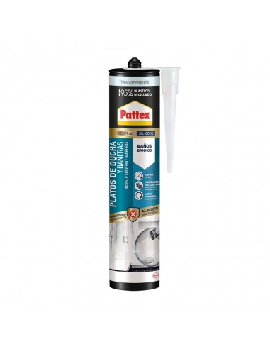 Silicona neutra antimoho baños transparente 280 ml