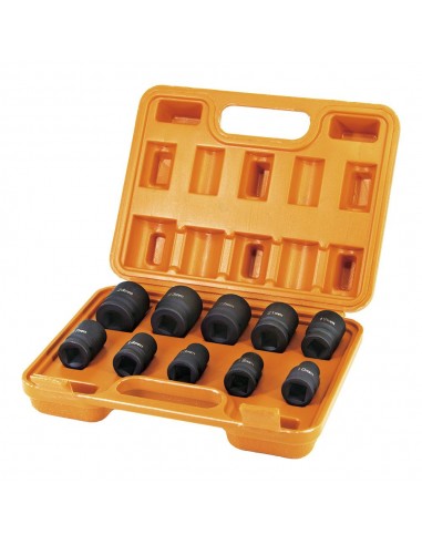 Vasos de impacto ½ pulg, juego 10 piezas