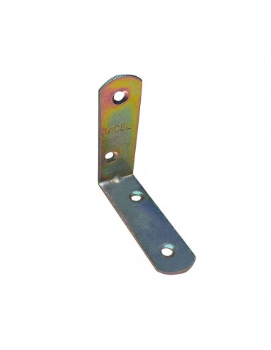 Ángulo refuerzo, modelo an01, de acero con acabado bicromatado, 60 x 60 x 19 mm