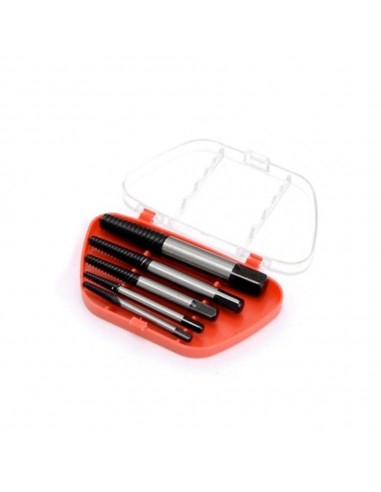 Machos de rosca para extraccion de tornillos, juego 5 piezas