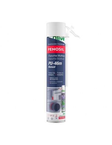 Espuma poliuretano multiuso pu-46 manual 750 ml