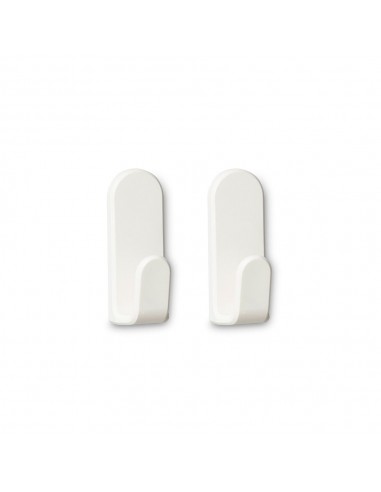 Colgador adhesivo taga blanco, 2 uds
