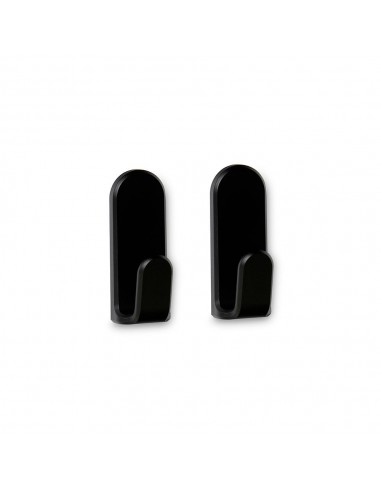 Colgador adhesivo taga negro, 2 uds
