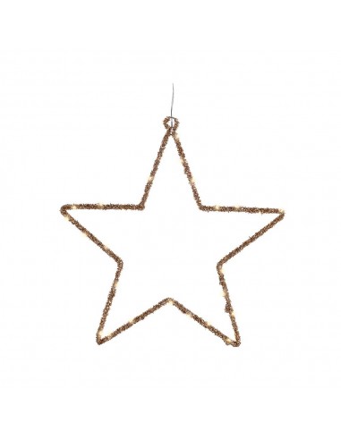 Estrella luz led decorativa interior 38 x 38 cm