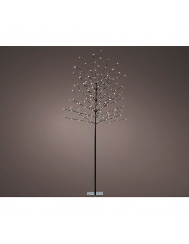 Árbol iluminado exterior 160 leds luz cálida ø70 cm x 1,80 m