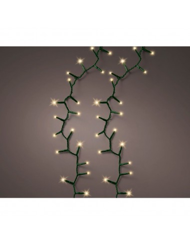 Guirnalda multifunción, uso exterior, led compact, oro suave, cable verde, 500 leds, 16 m