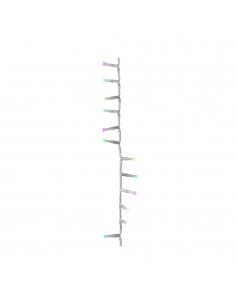 Guirnalda multifunción, uso exterior, basic, multicolor, cable transparente, 500 leds, 16 m