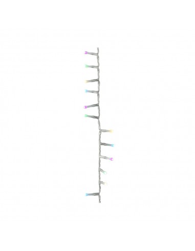 Guirnalda multifunción, uso exterior, basic, multicolor, cable transparente, 500 leds, 16 m