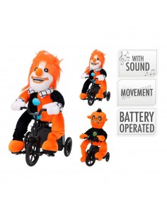 Figura de halloween en bicicleta, modelos variados, 33 cm