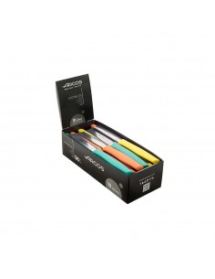 Cuchillos mondadores serie nova colores surtidos, expositor 36 uds