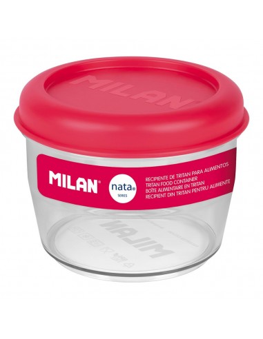 Fiambrera de tritán hermética redonda nata® 624 rosa 500 ml