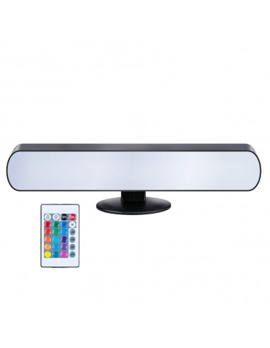 Lámpara led luz blanca y de colores con control remoto 24,5 x 3,5 x 4 cm