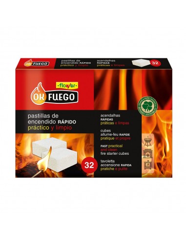 Pastillas de encendido rápido, okfuego, 32 uds