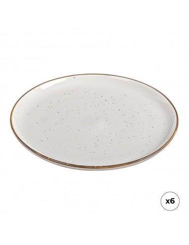 Pack 6 uds platos llano porcelana akiko ø25 cm