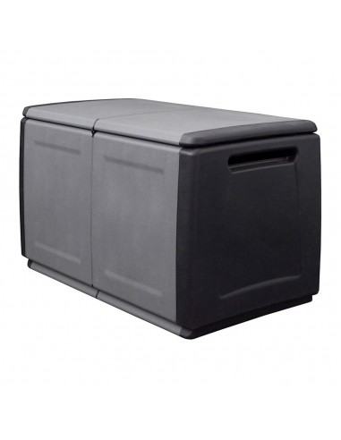 Baúl polipropileno 230 l, gris oscuro, 96 x 53 x 57 cm