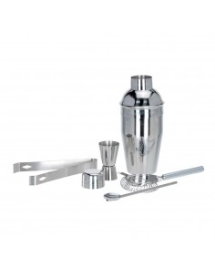 Coctelera de acero inoxidable, 5 piezas