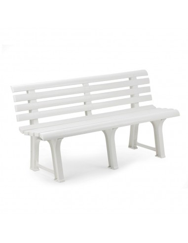 Banco de jardín orchidea blanco 145 x 49 x 74 cm
