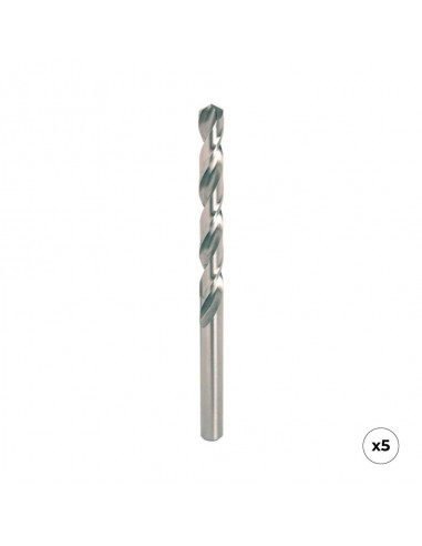 Broca para metal hss4341, rectificada, ø1,00 x 34,00 mm, 5 uds