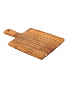 Tabla para cortar y servir con mango, 24 x 23 x 1,8 cm