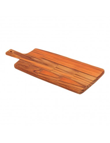 Tabla para cortar y servir con mango, 37,5 x 19,5 x 1,8 cm