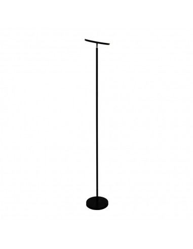 Lámpara de pie led dencel, 24 w, 3cct, dimmable, 2200 lm, negra, ø25 x 175 cm