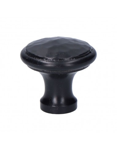 Pomo puerta, de hierro con acabado negro, 32 mm