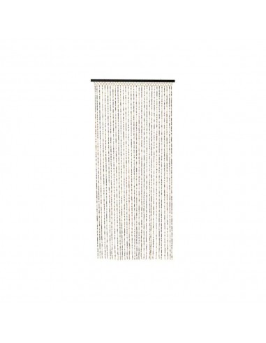 Cortina de bambú, color marrón, para puerta, 90 x 200 cm