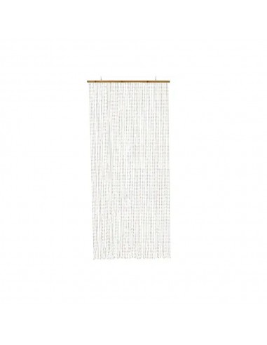 Cortina de plástico y barra de madera, para puerta, 90 x 200 cm