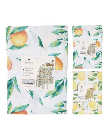 Mantel de poliéster con estampado de frutas 180 x 130 cm