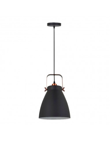 Lámpara de techo, colgante, e27, negro + cobre, ø270 x 1200 mm
