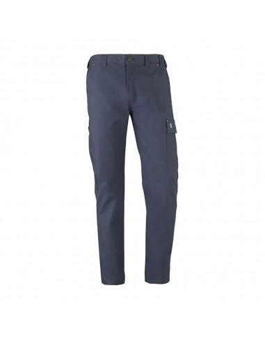 Pantalón multibolsillo elástico road azul marino, talla m