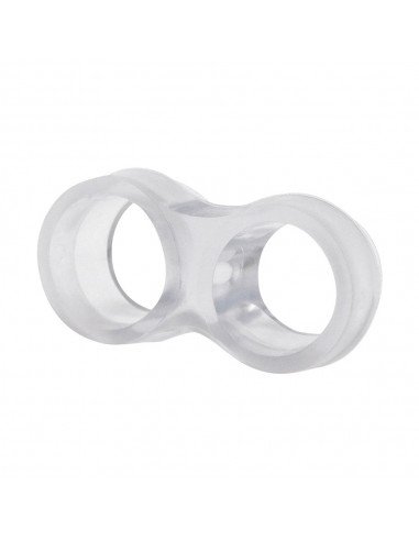 Tope para manilla de puerta, modelo tp13, de plástico flexible con acabado transparente, 47 x 25 x 14 mm