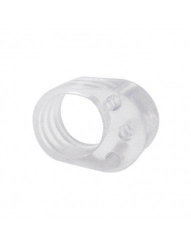 Tope para manilla de puerta, modelo tp16, de plástico flexible con acabado transparente, 30 x 22 x 13 mm