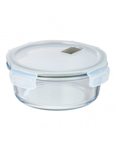 Fiambrera hermética redonda borosilicato, experto, 950 ml, ø18,4 x 7,6 cm
