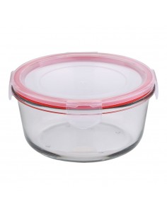 Fiambrera hermética redonda borosilicato, toledo, 800 ml, ø16 x 8 cm