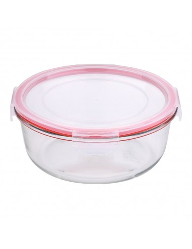 Fiambrera hermética redonda borosilicato, toledo, 1200 ml, ø19 x 8 cm