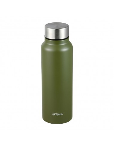 Botella isotérmica de acero inoxidable, verde oscuro, experto, 750 ml,