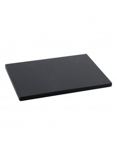 Tabla de corte en polietileno, negra, 33 x 23 x 1,5 cm