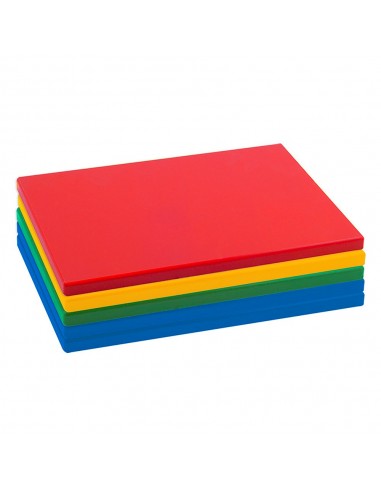 Tabla de corte en polietileno, colores surtidos, 33 x 23 x 1,5 cm