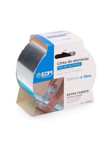 Cinta de aluminio 65µ 50 mm x 10 m