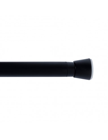 Barra extensible multiuso a presión sin taladro, negra, ø2,8 - 2,5 x 50 - 80 cm