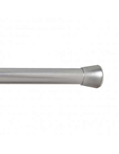 Barra extensible multiuso a presión sin taladro, plata, ø2,8 - 2,5 x 120 - 210 cm